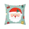 45x45cm Funda de almohada de Navidad Santa Claus Elk Home Cojín Funda de almohada Adornos de Navidad Regalos de Año Nuevo 40 Diseños Opcional BT6716