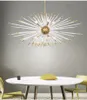 modern kristall ljuskrona lampa för vardagsrum kreativ design hängande ljus fixtur guld lyx hem inredning ledd cristal
