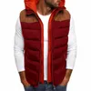 Men's Vests Thicken Waistcoat & Jackets Winter Sleeveless Parkas Jacket For Men Fashion Warm Hooded Male Patchwork Vest Guin22