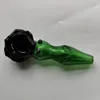 Glass Rose Shape Smoke Pipe 4.9 inch tobacco dry herb hand smokes dab rig smoking pipes