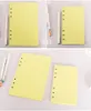 40 Sheet A5 A6 Sixhole Notebook Inner Core Paper Produktbindemedel Insert 6Colors Multichoice Looseleaf REAPLING SIDA HANDBOK5691655