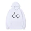 Heren Hoodies Sweatshirts Men Vrouwen Bril afdrukken Winter Fleece Lange mouw Hoodie jas Harajuku Hooded Sudadera HOMBRE226Q