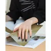 Klusterringar XIHA Real 925 Sterling Silver Ring Dubbel Vattendroppe Stor Justerbar Guld För Kvinnor Punk Chunky Statement Smycken 2021