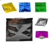 100 шт. Маленький цветной Ziplock Mylar Упаковочная сумка Образец Пищевой фасоли Хранение Кофейный порошок Пахнуть Упаковка Baghigh Quattity