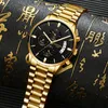 DEDIMA Watch Men Top Luxury Brand Gold Sport Waterproof Quartz Watches Mens Chronograph Date Male Clock relogios masculino