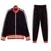 Mens Designer TrackSuits Jackor Byxor Sätter brev Skriv ut TrackSuit Jacket + Pant Jogger Suits Sporting Suit Zipper 3 OPTIONALER