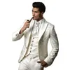 Custom Made 3 Pieces Groom Tuxedos Wedding Suits For Men Groom Groomsmen Tuxedos Mens Wedding Suits (Jacket+Pant+Vest+Tie) Terno X0909