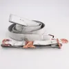 Marmorhundkrage Personlig faux läder koppel med rosmetallspänne Y200515