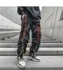 Casual Mäns Loose Straight Hip Hop Byxor Oversize Koreanska Streetwear Trousers Male KPOP Fashion Clothing