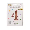 Ballonmarkt 32 inch Nummer Ballon 0-9 Nummers Aluminium Folie Decoratieve ballonnen Bruiloft Verjaardagsfeest Decoraties