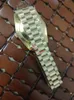 Klassisk Unisex Watch 128238 36mm Diamant Dial Mekanisk Safir Rostfritt Stål Armband Luxury Mens Klockor Original Box Paper