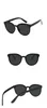 패션 UNISX 키즈 고양이 눈 선글라스 소녀 소년 아기 어린이 유아 라운드 태양 안경 빈티지 oculos 6 색 UV400 50pcs 빠른 배