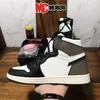 المصمم أحذية رياضية للرجال شيكاغو Jumpman 1 High Basketball Shoes Black Phantom Dark Mocha 1S Basketball Sneaker Uniber