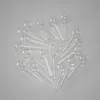 65mm Length Mini Clear Glass Pipes 18mm Ball Oil Burner Tubes Nail Tips Burning Jumbo Pyrex Concentrate Pipes Thick Quality Transparent Smoking TubeAccessories