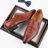 Grande taille mode hommes affaires chaussures habillées formelles mocassins mariage cuir Oxfords bout pointu chaussure