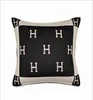 Fashion Pillow Back Cushion Sofa Living Room Villa Light Luxury Yang Velvet Orange Pillowcase 211116