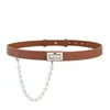 Regolare le cinghie per le donne nappa perla cintura in argento croce fibbia cintura di alta qualità in cuoio solido ecopelle cummerbunds cappotto G220301