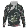 Men's Hoodies & Sweatshirts Flower, Bird And Plant Illustration Printed 3D Cool Men Women Children Fashion Long Sleeve Streetwear Tops