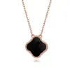 pendant necklace Designer Jewelry Choker Four Leaf Clover Rose Gold Silver link chain pendants Necklace for womens mens wedding party Gift love necklaces