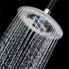 8 Inch Waterfall Rainfall 2 Function Round Plastic High Pressure Waterfall Rainfall rotatable UFO Shower Head 200925