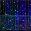 2x23x3 Led Carámbano Cortina Fairy String Light Guirnalda de Navidad para la boda Home Window Party Decor Y201020