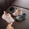 Novo Outono Crianças Respirável Meninos Meninas Esporte Crianças Sapatilhas Casuais Bebê Running Mesh Canvas Shoes 210308