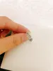 925 Sterling Silver Ring Pandora Mavel Film Kristall Fem kronblad Blomblad Vigselringar Originalbox för kvinnor lyx designer smyckesset 190786C01-50