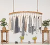 Hangers Racks Shop Decoratie Plank Kleding Store Display Rack CTEFLAIL Simple Retro Hangende kleding