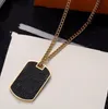 10 Style Unisex Necklace 316L Titanium steel Engraved Letter 18K Plated Gold Necklaces With Single Heart Punk Pendant