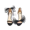 Sandálias com gravata borboleta, fita de casamento, salto alto, sapatos de fadas, sapatos femininos elegantes, moda feminina, novos saltos altos