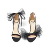 Bow-tie Sandals Wedding Ribbon High Heel Fairy Shoes Party Women Shoes Elegant Ladies Fashion Female New High Heels