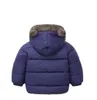 양면 착용 아기 소년 소녀 코트 자켓 귀여운 키즈 후드 파카 코트 가을 겨울 두꺼운 따뜻한 어린이 자켓 소년 outwear