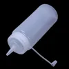 1x Clear White Plastic Squeeze Saus Ketchup Cruet Oil Bottles 16oz