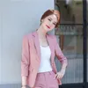 Damenanzüge Blazer 2021 Frauen Mantel Mode All-Match One Button Slim Jacke OL Styles Herbst für Business Arbeit Blaser Outwear Tops