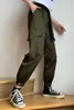 Printemps Automne Taille Haute Lâche Noir Pantalon Femmes Coréennes Pantalon Slim Harajuku Harem 210525