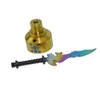 Titanium Carb Cap Dabber Wax Carving Tool High Quality Ti Nail Sword Style Smoking Accessories