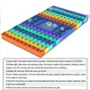 Duża gra Rainbow Chess Board Push Bubble Fidget Sensory Zabawki Stresowe Zabawki Zabawki Interactive Party Game Sensory Toy