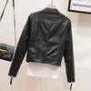 Women's Jackets Locomotive Women Leather Jacket Designer Slim Basic Short Coats and Fashion Casual Spring Autumn Coat DR2168