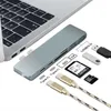 6 Port 6 in 1 Type c Usb Hub for Mac Book air Mac book Pro With SD/TD /PD/2 USB 3.0