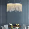 Żyrandole proste żyrandol wnętrze oświetlenie nowoczesne pomponik okrągły dom salon sypialnia jadalnia połysk Nordic