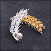 Pins, Brooches Jewelry Luxury Brooch Selling Fashion Creativity Wheat Ear Personalized Diamond Shirt Clothing Aessories Drop Delivery 2021 Q