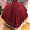 キラキラ鍛冶屋甘い16ボールガウンドレスビーズスパンコール3D花恋人Vestido de 15 Anos Quinceanera 2021