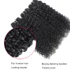 Brasilianska Kinky lockigt hårbuntar Obearbetade Virgin Curly Human Hair Extensions 30 tum Brazilian Kinky Curly Virgin Hair Weaves