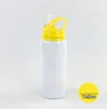 Gobelets de sublimation vierges de 20 oz Gobelets de sublimation vierges 6 couleurs Bébé Transfert de chaleur grande bouche Buse Double paroi Aspirateur portable Alimentation Bouteille d'eau d'allaitement