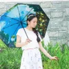 Lakeview Cave Sky Sunny Rain Dual-use Umbrella Rain Women Strengthen Sun Protection UV Vinyl Gift Umbrellas for Girl