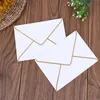 Greeting Cards 5Pcs/lot 13.5X18.5CM High End Gold Stamping Paper Envelope Business Invit Wedding Party Invitation Card Gift