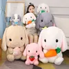 65 cm simpatico coniglio farcito peluche peluche cuscino coniglietto bambino cuscino bambola regali di compleanno per bambini bambino accompagnamento giocattolo del sonno