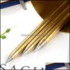 Ballpoint Pens Writing Supplies Office School Business & Industrialretro Inkless Pure Brass Metal No-Ink Pen Copper Outdoor Everlasting Styl