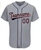 Custom Baseball Jersey Personliga Stitched San Francisco Missouri Stanford Något namn och nummer Kortärmad Sport Uniform Vuxen