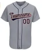 Maillot de baseball personnalisé personnalisé cousu San Francisco Missouri Stanford n'importe quel nom et numéro uniforme de sport à manches courtes adulte